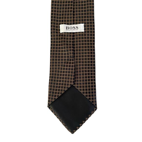 Boss Hugo Boss Patterned 100% Silk Tie - Picture 4 of 5